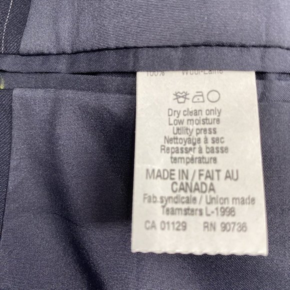 Lauren Ralph Lauren Men's 46 Wool Black Striped Blazer Sport Coat‎ - Picture 5 of 6